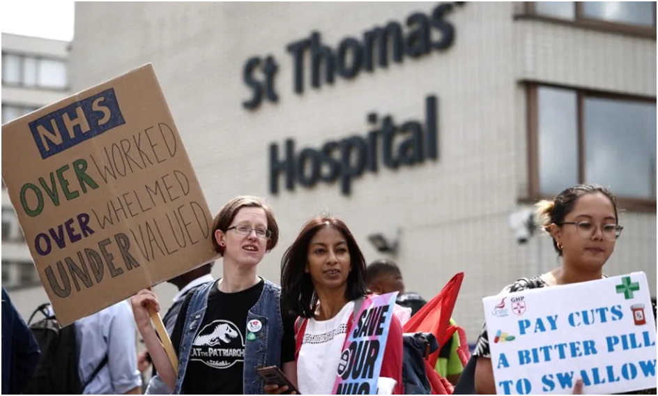 NHS Workers on Strike Photo